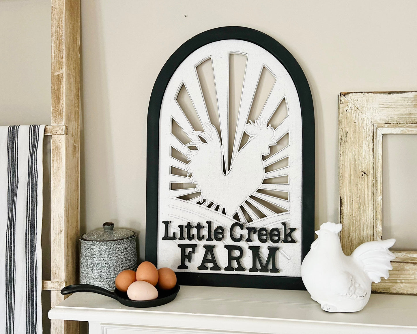 Personalized farm or homestead sign with your name
